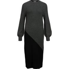 Object Vestido de punto OBJDITTE - Gris oscuro/negro