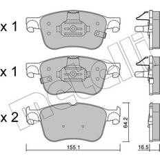 Metelli Bromsbeläggsats 22-1205-0 Ford Focus Mk4