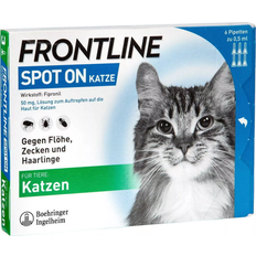 Haustiere Frontline Spot On Cats Ticks Fleas and Lice 6x0.5ml