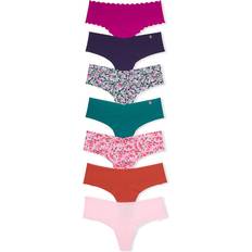 Multicolored - Women Panties Victoria's Secret No-Show Thong Panties 7-pack - Multi