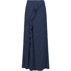 Blåa - Långa kjolar Neo Noir Vinza Burnout Skirt - Navy