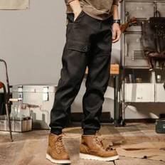 Style Overalls Pants Wide-leg Leggings - Black