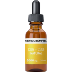 Cannabidiol Raw Hemp Premium CBG + CBD oil 20% 2000-6000mg 10ml