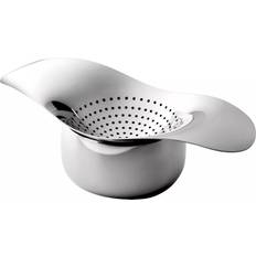 Robert Welch Silver Kitchenware Robert Welch Drift Stainless Steel and Bowl Tea Strainer