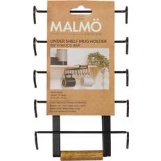 Malmo Under Shelf Mug Black Utensil Holder