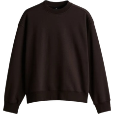 H&M Sweatshirts Sweaters H&M Loose Fit Sweatshirt - Dark Brown