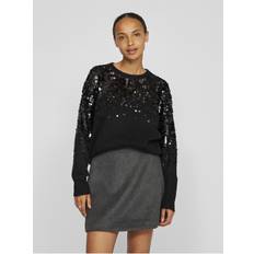 Paillettes Top Vila Sequin Knitted Pullover