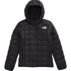 Removable Hood Outerwear Children's Clothing The North Face Girl's ThermoBall Hooded Jacket - TNF Black