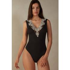 Multicolored - Women Bodysuits Intimissimi Pretty Flowers V-neck Bodysuit - Multicolor