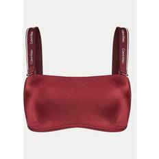 Rød Bikinitoppe Calvin Klein Bandeau Bikini Top - Burgundy