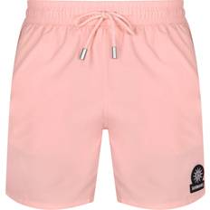 6XL Swimwear Sandbanks Badge Logo Swim Shorts - Pink