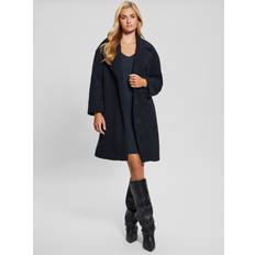 Guess Women Coats Guess Berenice Sherpa Coat - Blue