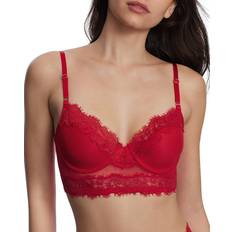 Skarlett Blue Entice Longline Underwire Bra - Bright Cherry