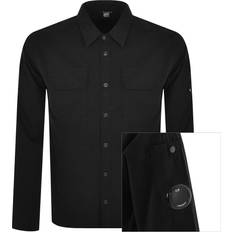 C.P. Company Men Shirts C.P. Company Gabardine Long Sleeve Shirt - Black