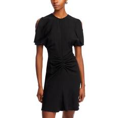 Victoria Beckham Shirred Front Mini Dress - Black