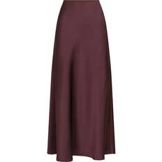 Neo Noir Vicky Heavy Sateen Skirt - Burgundy