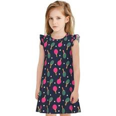 Tebeau Ping Pong Rackets And Balls Print Nightgown - Small