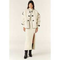 Maury Shearling Jacket With A Basics To Your Weekly Edit - Ecru