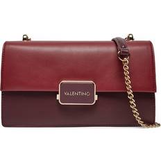 Valentino Bags Valentino Alpheus Vino Rosso Front Flap Shoulder Bag - Red