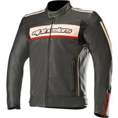 Alpinestars Dyno V2 Leather Jacket Black Red