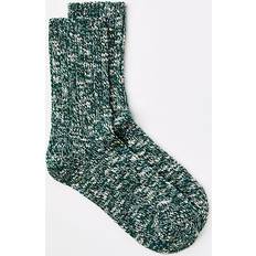 Ribbed - Women Socks Loft Flecked Ribbed Crew Socks - Brilliant Emerald