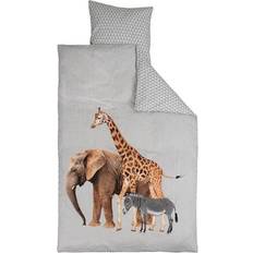 Borg Design Giraf Elefant Zebra Baby Sängkläder 70x100cm