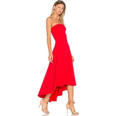 Susana Monaco Strapless Hi Low Dress - Red