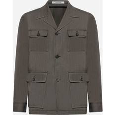 Tagliatore Wool Field Jacket - Brown