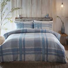 Textiles Verbier Cotton Set King Duvet Cover Blue