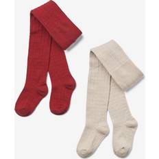 Röda Strumpbyxor Wheat Uld Blonde Strømpebukser Karla - Cherry Red