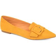 Shoes Audrey Pointed Toe Flat Shoes - Mustard