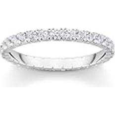 Thomas Sabo Rings Thomas Sabo Silver Ring in Delicate Design - Silver/Coloured/White