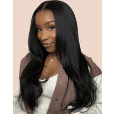 UNice Lace Frontal Black Yaki Wig 13x6