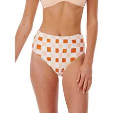 Orange Bikini Bottoms Rip Curl Surf Checkhi Cheeky Bikini Bottom - Orange