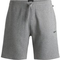 Polyester - Unisex Sleepwear BOSS Cotton-Blend Waffle Structure Pyjama Shorts - Grey