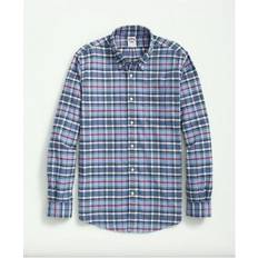 Brooks Brothers Portuguese Flannel Polo Button Down - Light Blue