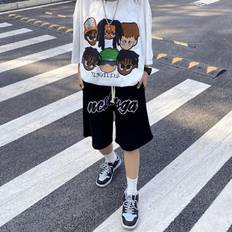 Man Joggers Wide Leg Casual - Black