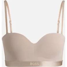 HUGO BOSS Women Bras HUGO BOSS Bea Cotton Modal Padded Triangle Bra - Light Beige/Cream