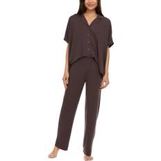Brown - Elastane/Lycra/Spandex Sleepwear Flora Nikrooz Caftan Pajama Set