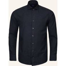 Eton Contemporary Fit Flanellhemd - Dunkelblau