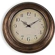 Yellow Clocks Versa Antique Golden Plastic 4.5 x 51 x 51 cm Wall Clock 25cm
