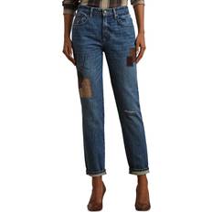 Polo Ralph Lauren Women Jeans Polo Ralph Lauren Patchwork Tapered Ankle Jeans - Blue