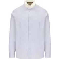 Gucci Men Shirts Gucci Casual Collar Shirt - White