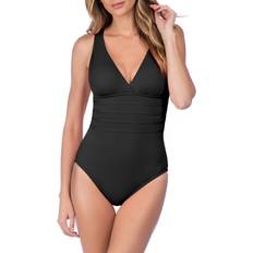 Microfiber Swimsuits La Blanca Island Goddess Strappy-Back Swimsuit - Black