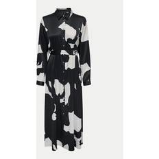 Only V-neck Buttoned Dress Fall/Winter - Black