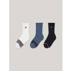 Tommy Hilfiger Socks Children's Clothing Tommy Hilfiger Logo Crew Sock 3-Pack - Lucent White/Multi