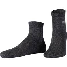 Damen - Viskose Socken Glam Socken Mit Label - Anthrazit