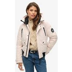 Superdry City Padded Bomber Jacket - Pink/Grey