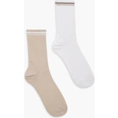 Boohoo Women Socks boohoo Tonal Stripe Socks - White
