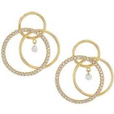 Jewelry Women's Tourbillon 18K Yellow Gold & Diamond Triple-Hoop Single Earring Gold